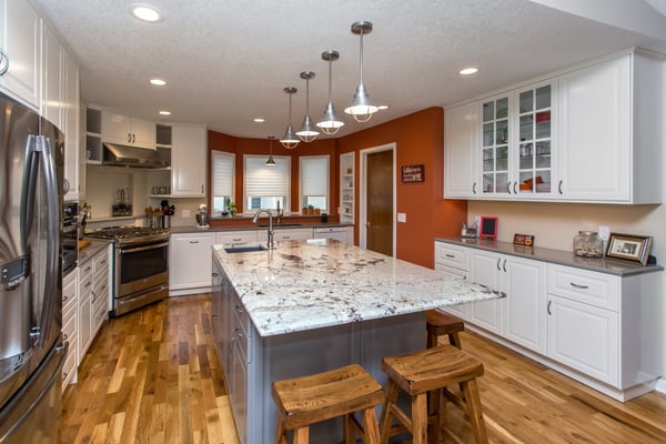 Granite and Quartz Countertops Kitchen Remodel Des Moines Iowa