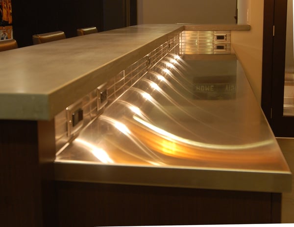 Concrete and Stainless Steel Countertops Clive Iowa
